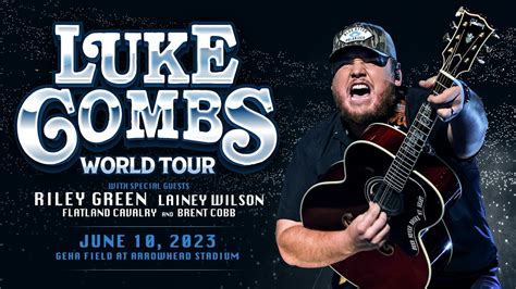 LUKE COMBS WORLD TOUR 2023. . Luke combs arrowhead lineup